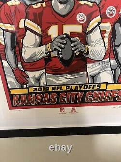 Kansas City Chiefs Signed Print 2019 Playoffs 60th Anniversary SUPER BOWL CHAMPS