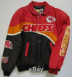 Kansas City Chiefs SuperBowl LIV Champs Leather Jacket by Jeff Hamilton Size XL