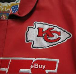 Kansas City Chiefs SuperBowl LIV Champs Leather Jacket by Jeff Hamilton Size XL