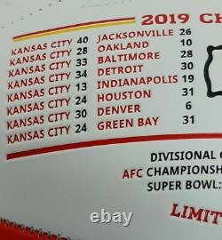 Kansas City Chiefs Super Bowl 54 LIV Limited Edition Nikco Football Pat Mahomes