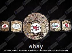 Kansas City Chiefs Super Bowl 57/54 Champions championship belt 4mm Zinc