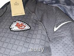 Kansas City Chiefs Super Bowl 57 LVII Full Zip Hoodie Opening Night Media SMALL