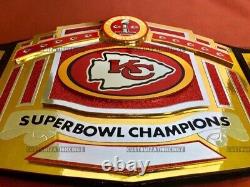 Kansas City Chiefs Super Bowl Championship Belt American Football NFL 4mm Brass
