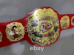 Kansas City Chiefs Super Bowl Championship Football NFL Fan Belt 4mm Zinc
