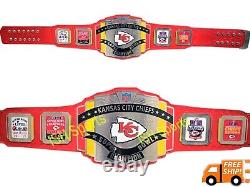 Kansas City Chiefs Super Bowl Championship Leather Belt American Football NEW