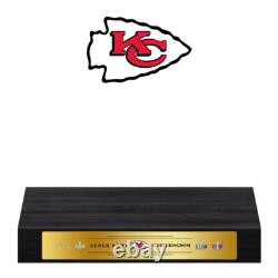 Kansas City Chiefs Super Bowl Championship Trophy Ring Display Case Set