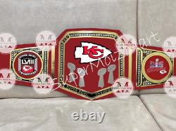 Kansas City Chiefs Super Bowl Championship belt 2mm brass