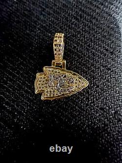 Kansas City Chiefs, Super Bowl Champs, Gold Plated And Coated Necklace Pendant