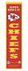 Kansas City Chiefs Super Bowl Iv Heritage Banner Embroidered Wool 8x32