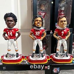 Kansas City Chiefs Super Bowl LIV 54 Championship NFL Exclusive Bobblehead Lot