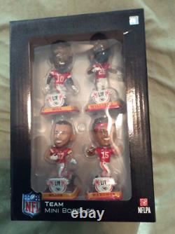 Kansas City Chiefs Super Bowl LIV Champions Mini Bobblehead Set Patrick Mahomes