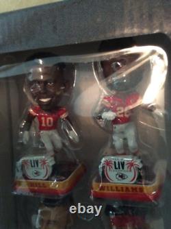 Kansas City Chiefs Super Bowl LIV Champions Mini Bobblehead Set Patrick Mahomes