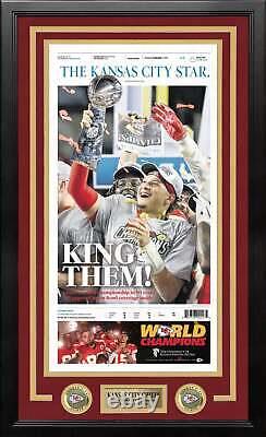 Kansas City Chiefs Super Bowl LIV Championship Framed Kansas City Star Newspaper