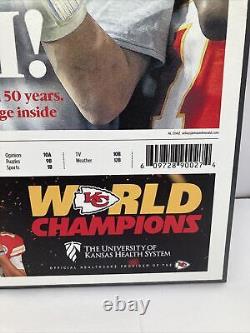 Kansas City Chiefs Super Bowl LIV Newspaper Photo Framed in Black! Feb 3, 2020