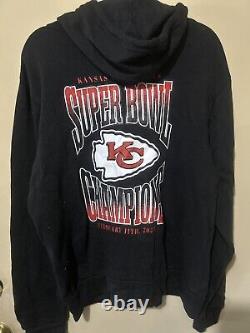 Kansas City Chiefs Super Bowl LVIII Champions Full-Zip Hoodie XL New $120