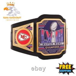 Kansas City Chiefs Super Bowl LVIII Champions Legacy Wrestling Belt 4mm Brass