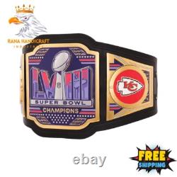 Kansas City Chiefs Super Bowl LVIII Champions Legacy Wrestling Belt 4mm Brass