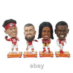 Kansas City Chiefs Super Bowl LVIII Champions Mini Bobblehead 4 Pack Bobblehead