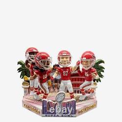 Kansas City Chiefs Super Bowl LVIII Champions Mini Bobblehead Scene Mahomes
