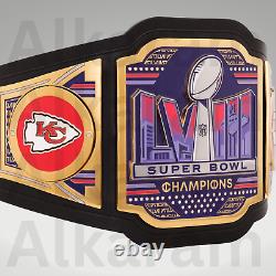 Kansas City Chiefs Super Bowl LVIII Championship Belt KC Title 4mm Adult Size