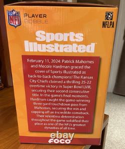 Kansas City Chiefs Super Bowl LVIII Champs Sports Illustrated Bobblehead NIB