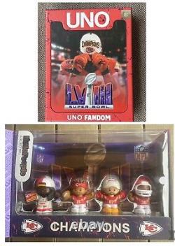 Kansas City Chiefs Super Bowl LVIII Fisher Price Little People & Uno Fandom Game