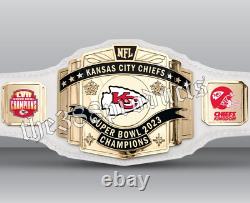 Kansas City Chiefs Super Bowl LVII 2023 NFL Football Champions Fan Belt 4mm Zinc