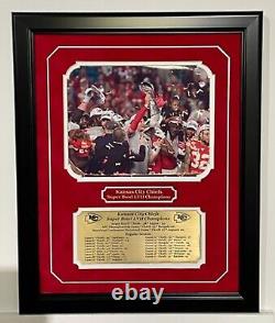 Kansas City Chiefs Super Bowl LVII Champions 8x10 Framed with engraved nameplate