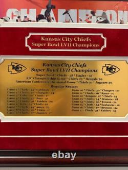 Kansas City Chiefs Super Bowl LVII Champions 8x10 framed with engraved nameplate