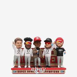Kansas City Chiefs Super Bowl LVII Champions Offensive Line Mini Bobbleheads