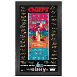 Kansas City Chiefs Super Bowl LVII Champions Signature Frame
