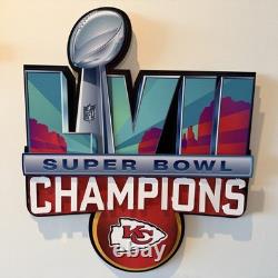 Kansas City Chiefs Super Bowl LVII Hexhead Art Metal Sign
