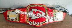 Kansas City Chiefs Super Bowl LVII/LIV championship belt 2MM brass