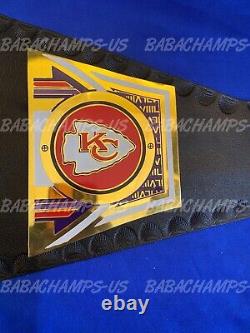Kansas City Chiefs Super Bowl NFL Championship Replica Title Belt Adult Size New