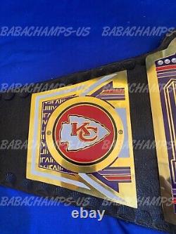 Kansas City Chiefs Super Bowl NFL Championship Replica Title Belt Adult Size New