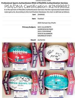 Kansas City Chiefs Super Bowl NFL Charity Auction Over 10 Signatures Football