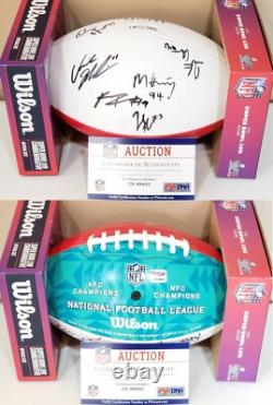 Kansas City Chiefs Super Bowl NFL Charity Auction Over 10 Signatures Football