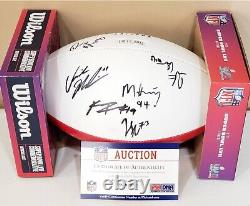 Kansas City Chiefs Super Bowl NFL Charity Auction Over 10 Signatures Football
