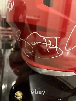 Kansas City Chiefs Super Bowl Team Autographed Helmet Kelce, Hill, Jones, Etc
