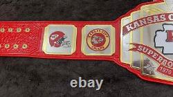 Kansas City Chiefs Super bowl Championship Title NFL belt Adult Size