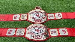 Kansas City Chiefs Super bowl Championship Title NFL belt Adult Size