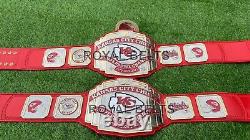 Kansas City Chiefs Super bowl Championship Title NFL belt Adult Size 4mm Zinc