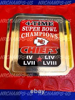 Kansas City Chiefs Superbowl 58 LVIII Championship Leather Belt 2024 Football