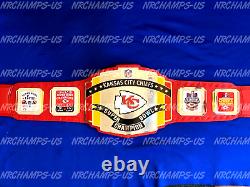 Kansas City Chiefs Superbowl 58 LVIII Championship Leather Belt 2024 Football