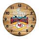 Kansas City Chiefs Superbowl Champions Authentic Oak Barrel 21 Clock