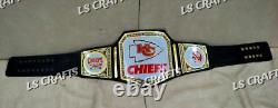 Kansas City Chiefs Superbowl Championship title Leather belt Adult size 2mm Bras