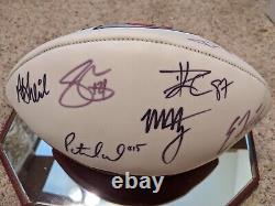 Kansas City Chiefs Team Signed Super Bowl Football Mahomes Kelce Hill autographs