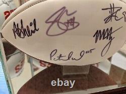 Kansas City Chiefs Team Signed Super Bowl Football Mahomes Kelce Hill autographs