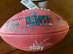 Kansas City Chiefs Travis Kelce NFL Super Bowl XVII autographed football