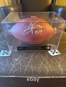 Kansas City Chiefs Travis Kelce NFL Super Bowl XVII autographed football
